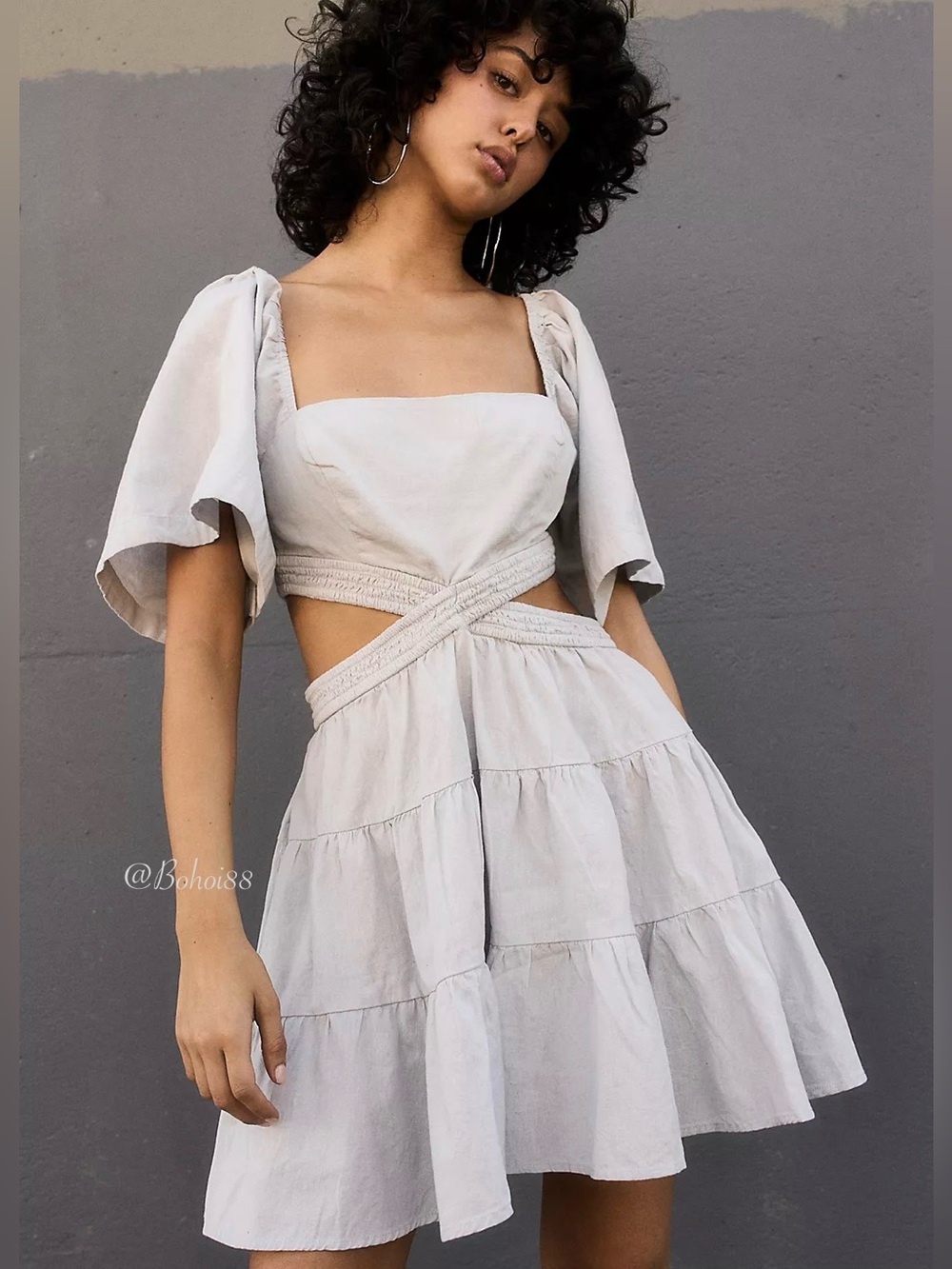 NWT Free People Cross Of Sunlight Mini Dress Boho